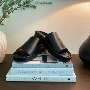 Calvin Klein Leather Mules